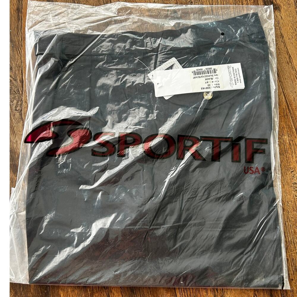 Sportif USA Black Galapagos Men's Pleated Shorts Brand New